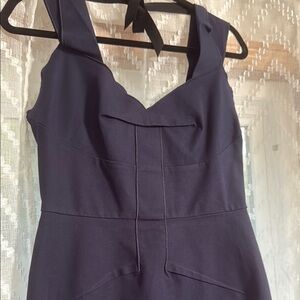 Roland Mouret Elegant Navy Blue Dress